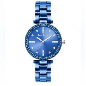 Juicy Couture Los Angeles Black Label Vibrant Blue Women's Watch - New In Box